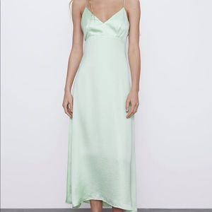 Satin Effect Cut Out Dress